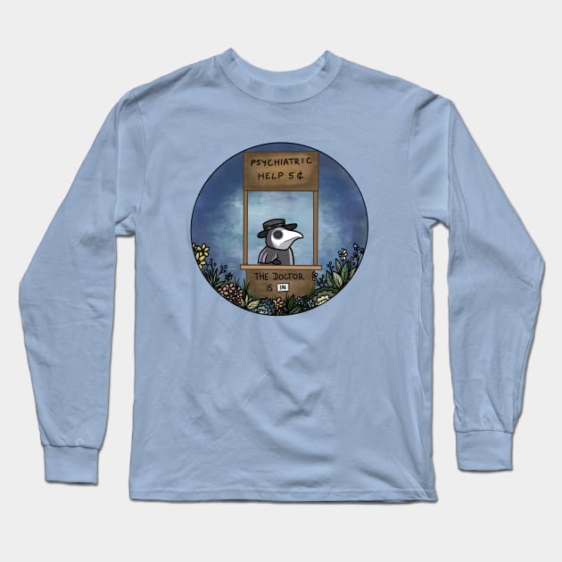 Plague Doctor Long Sleeve T-Shirt by KatiaMart